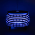 Futuristic Ribbed Aroma Diffuser with Colour-Changing Light