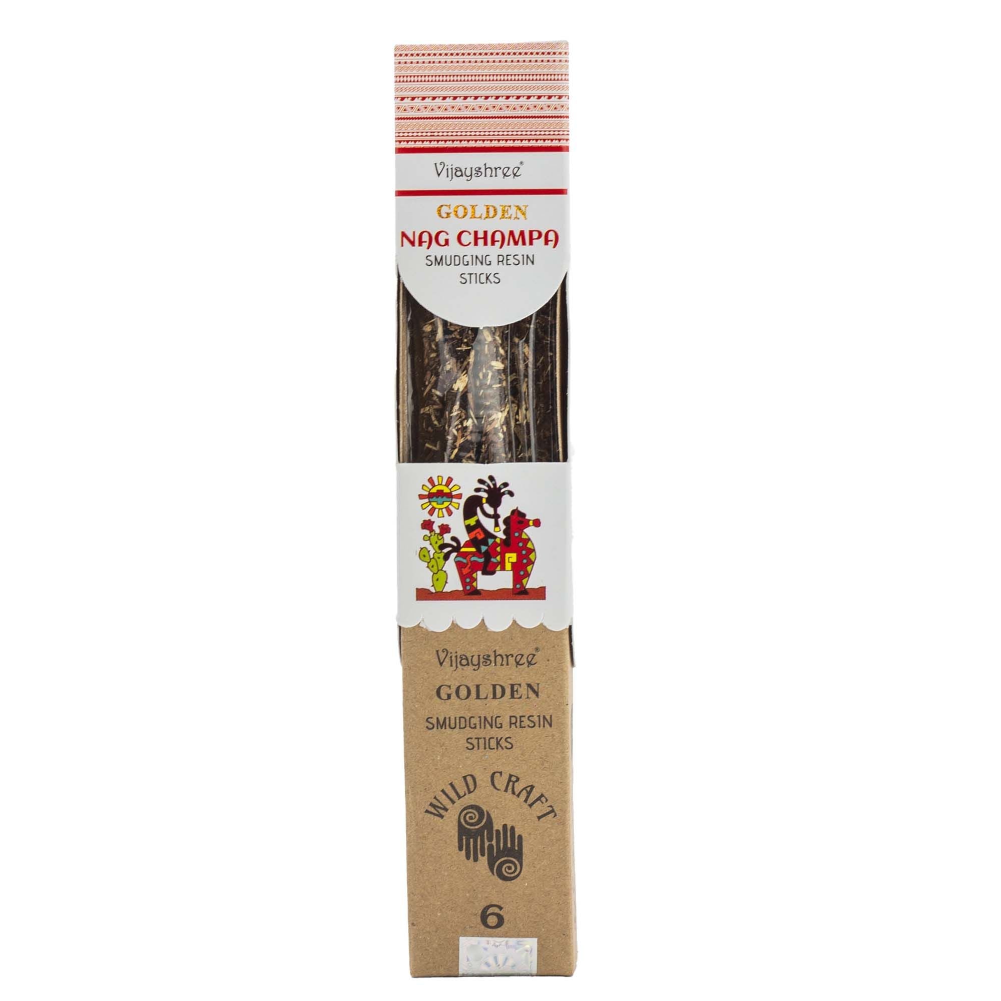 Golden Nag Champa Smudging Resin Sticks - 30g