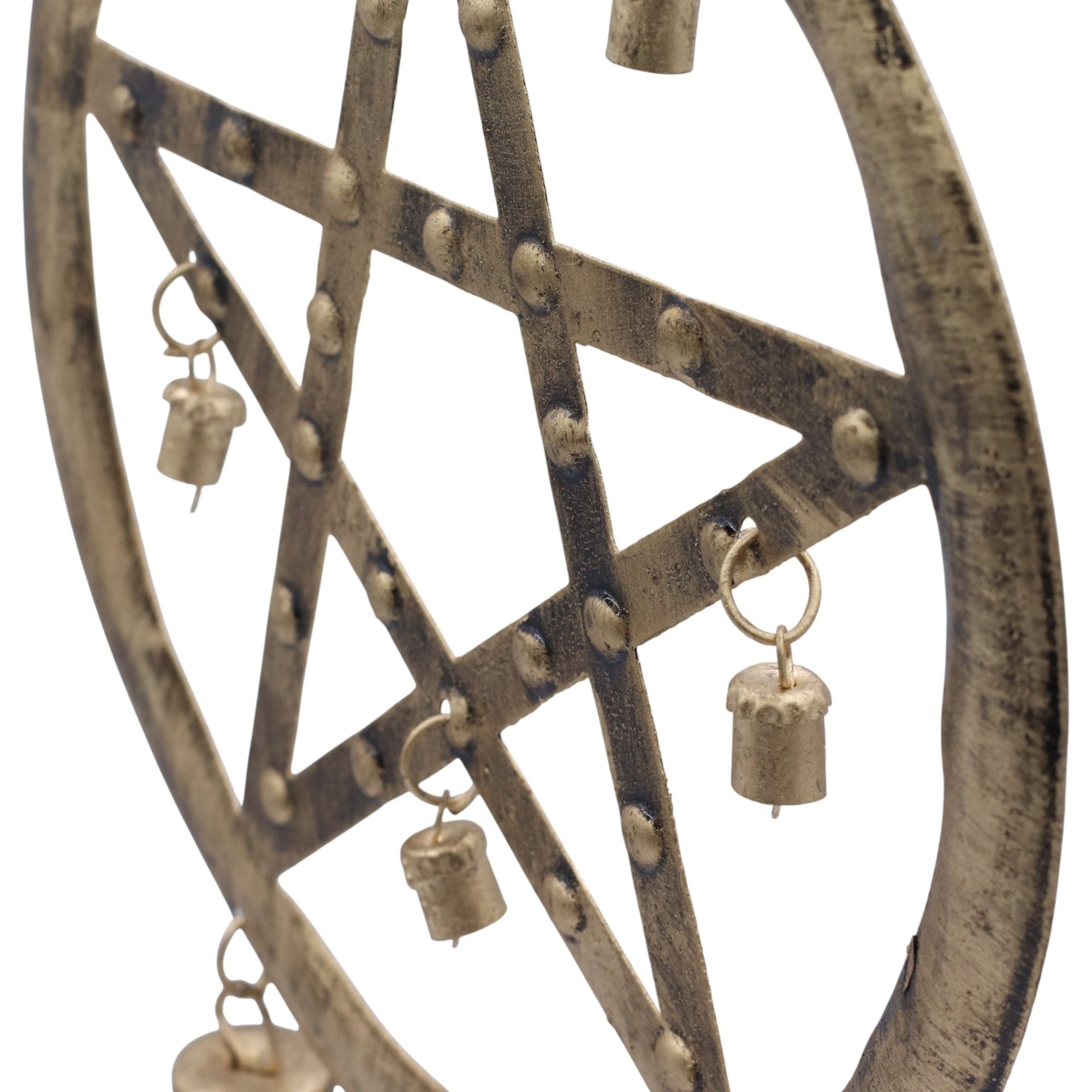 Indian Chimes - Pentagon with Cow Bells - 25x49cm