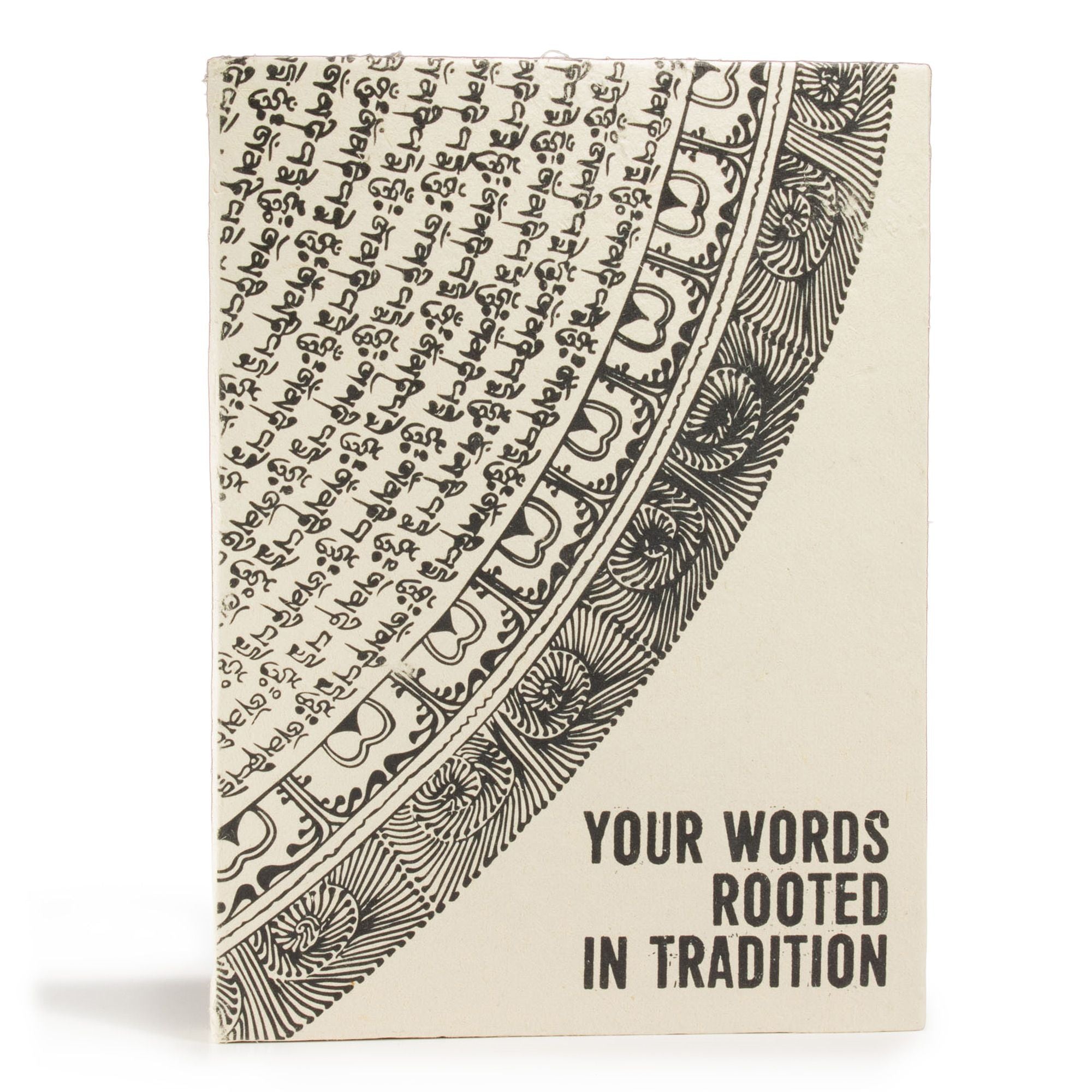 Lokta Inspiration Notebook – Your Words – Large (21x15cm) – 45 Leaves – Includes Bookmark