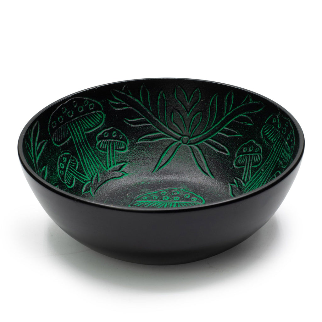 Aluminum Singing Bowl - Magic Mushroom - Green (20cm)