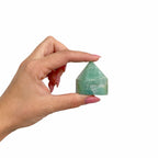 Gemstone Top Polished Points - Indian Amazonite (approx 5-6 pieces)