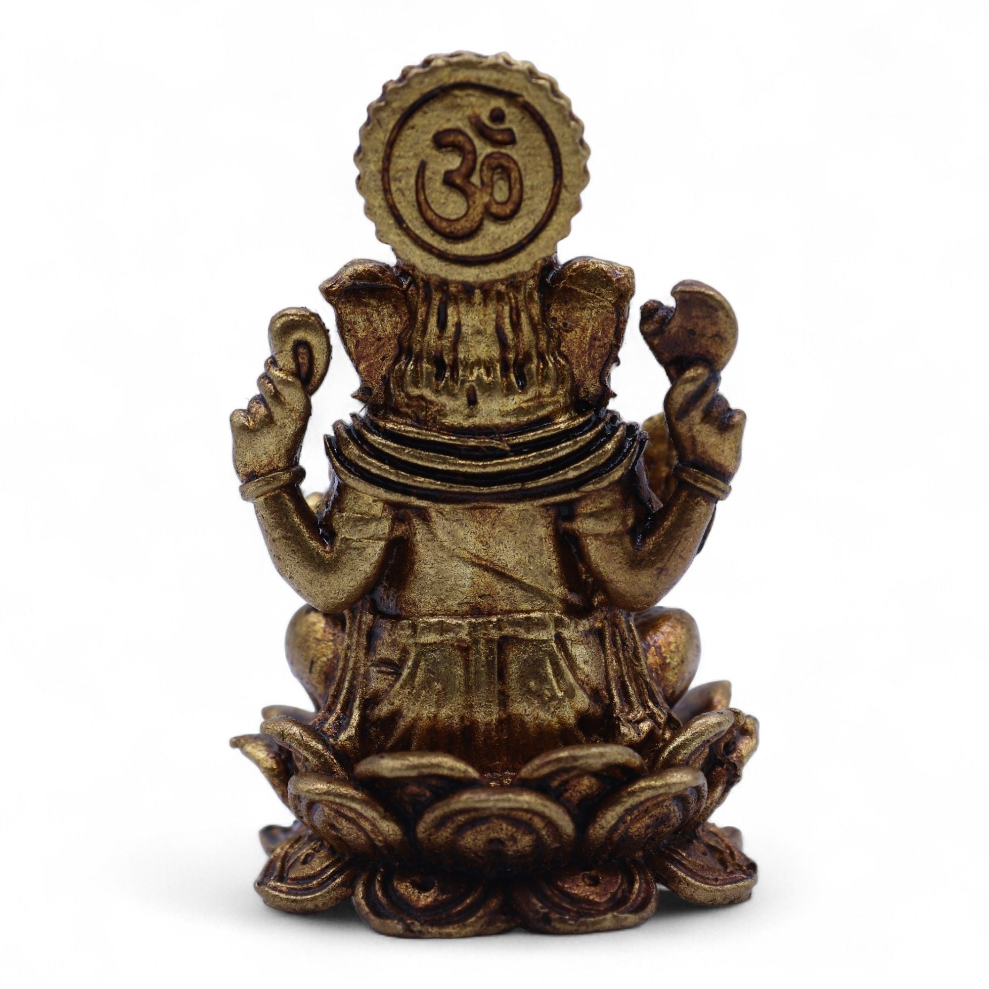 Brass Miniature Gods - Ganesha (52gms)  - 49mm
