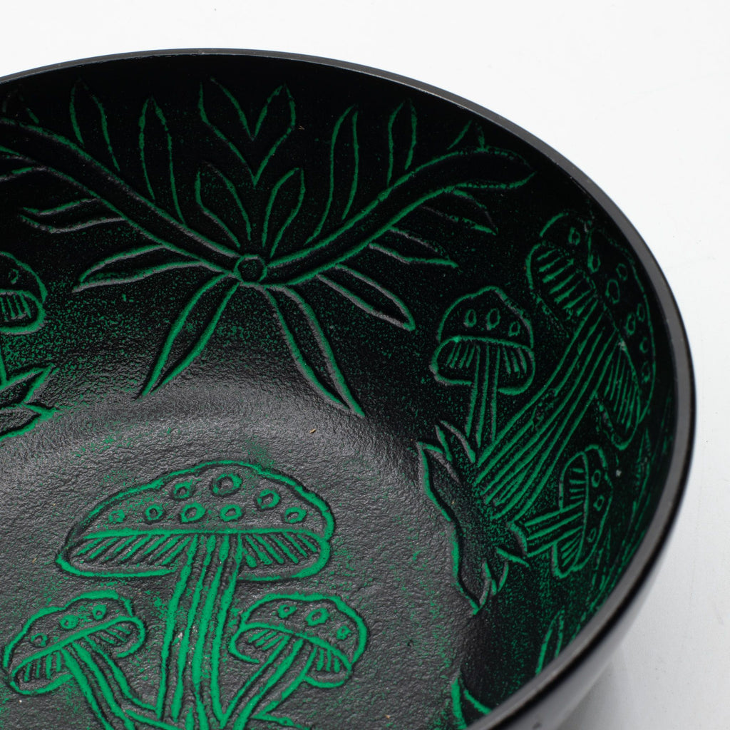 Aluminum Singing Bowl - Magic Mushroom - Green (20cm)