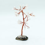 Gemstone Tree - Rock Quartz on Black Agate Base (35 stones)
