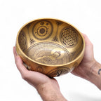 Pure Brass Etched Buddha - Set of 4 - Approx 3.85kg