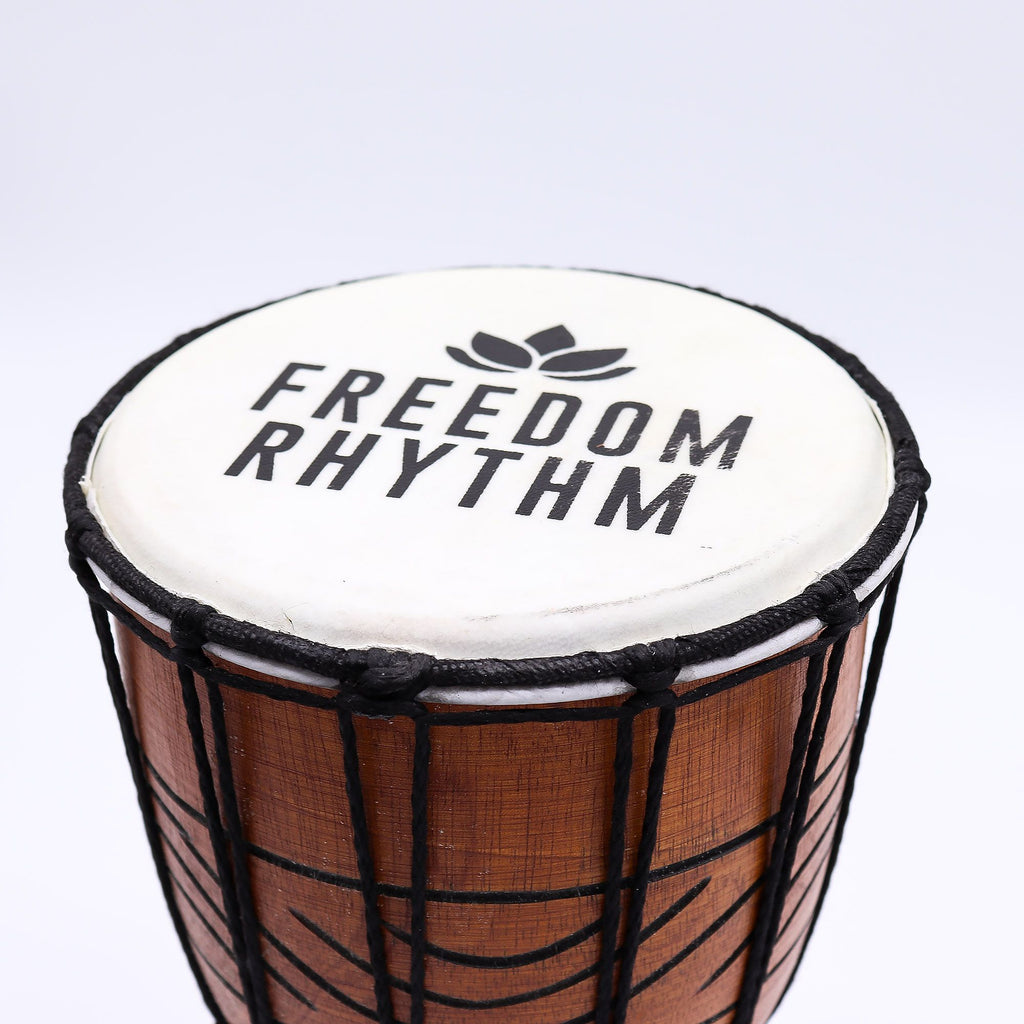 Small Pro Djembe Drum - Freedom Rhythm (high) - Small 30cm (15cm Dia)