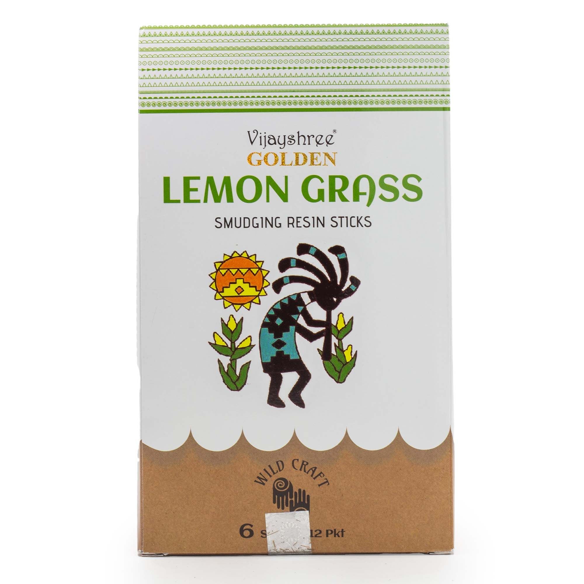 Golden Lemon Grass Smudging Resin Sticks - 30g