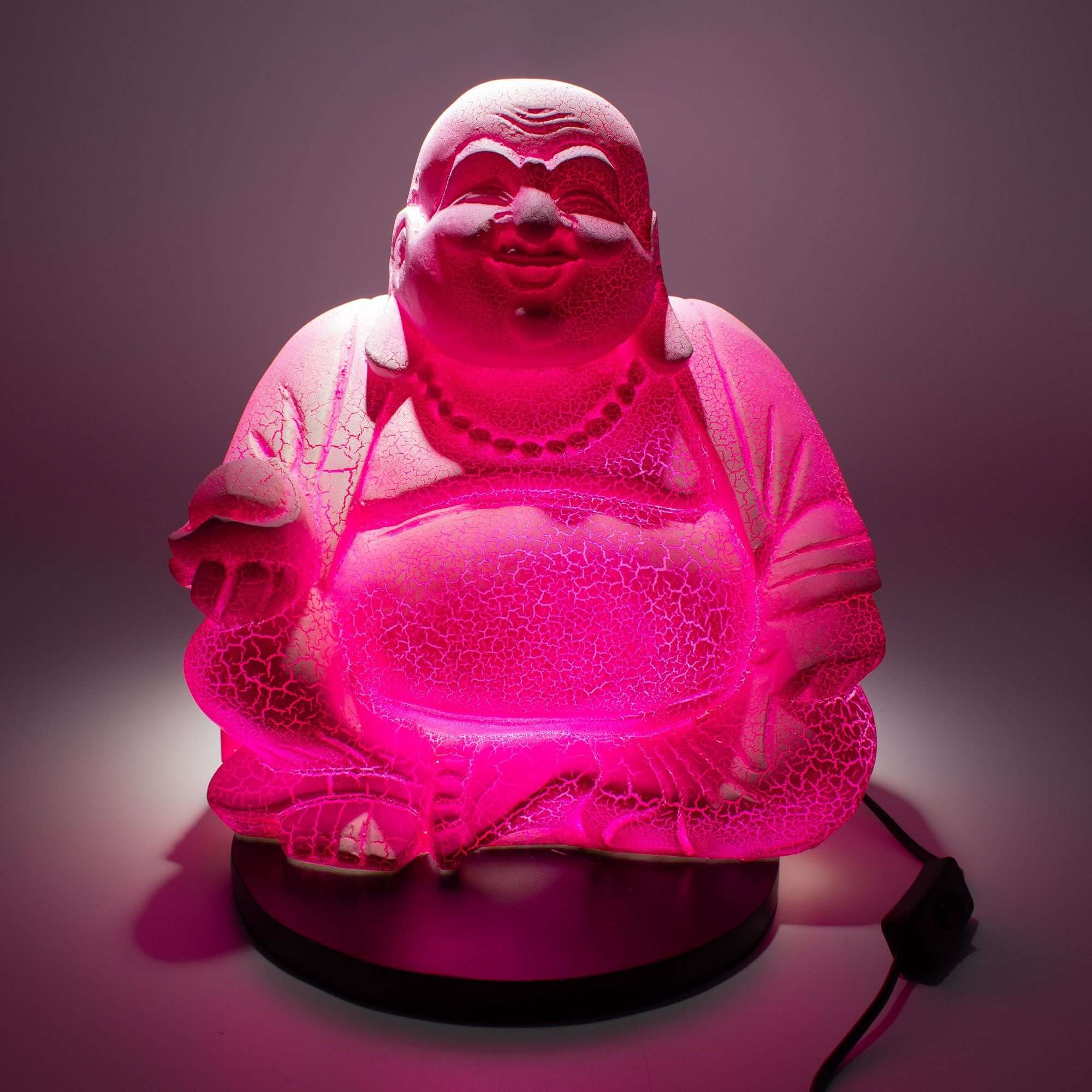 Laughing Buddha Lamp Dragonfruit - Round Stand