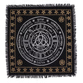 Esoteric Fringed Altar Cloth -  Life Death Rebirth