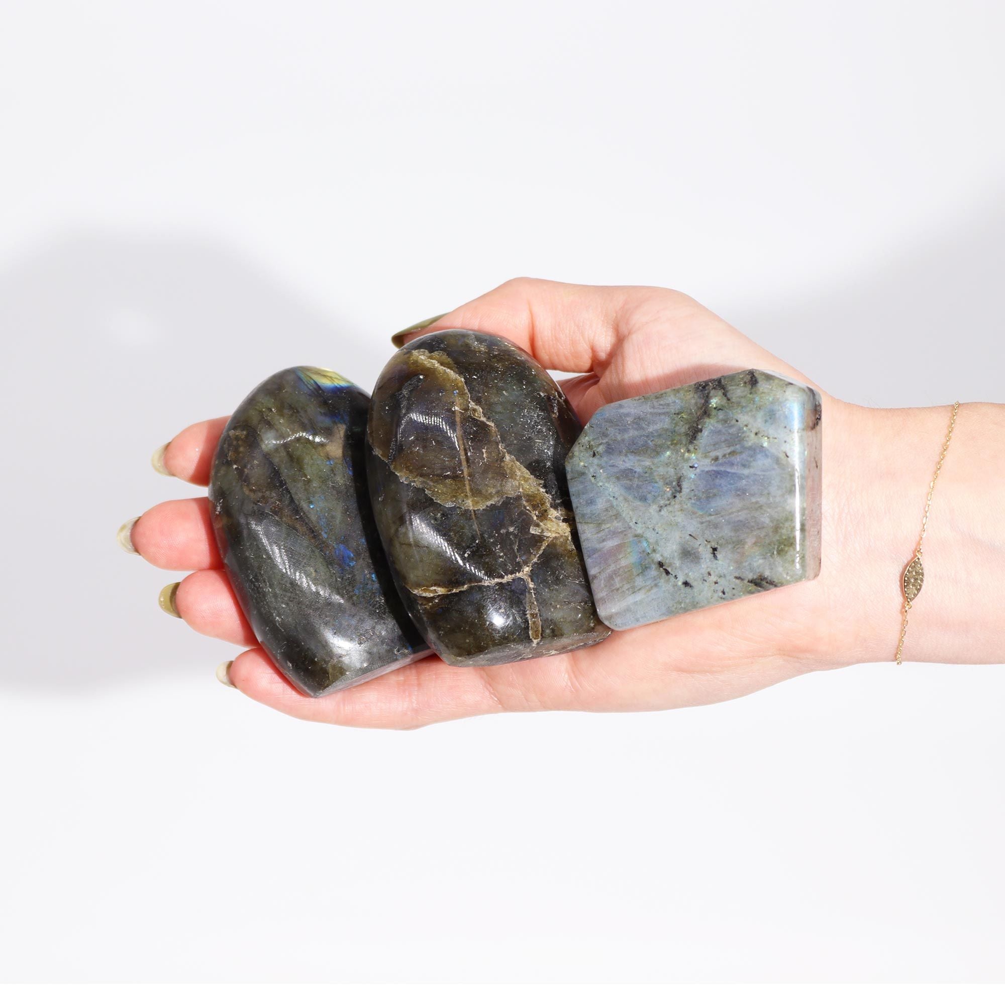 Madagascar Labradorite Tomb Stone (approx 80-100gms 50-70mm)