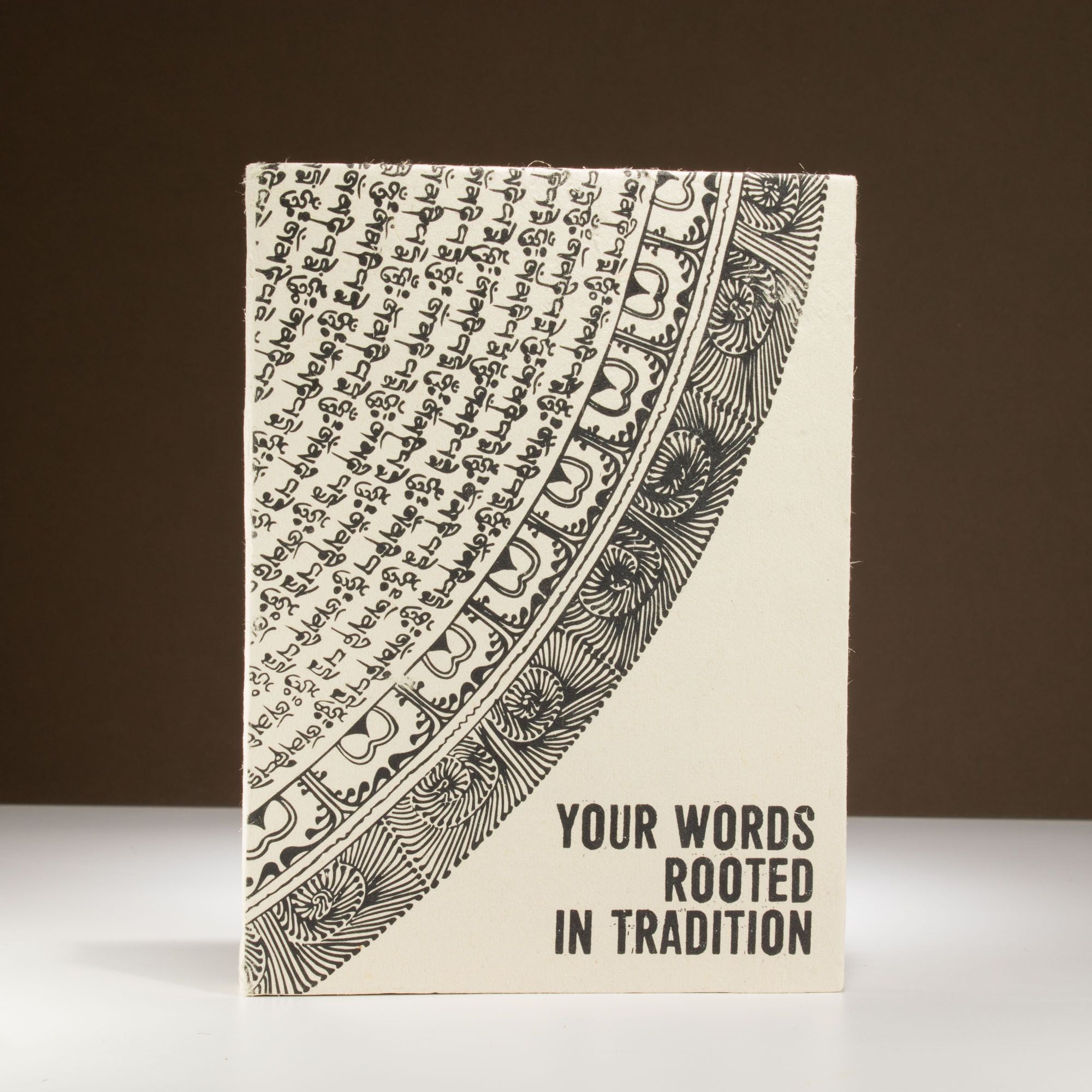 Lokta Inspiration Notebook – Your Words – Large (21x15cm) – 45 Leaves – Includes Bookmark