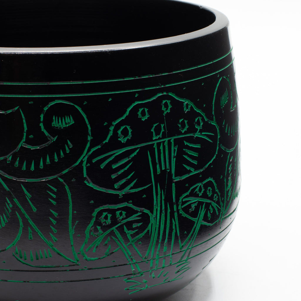 Cauldron Singing Bowl - Magic Mushroom - Green (15cm)