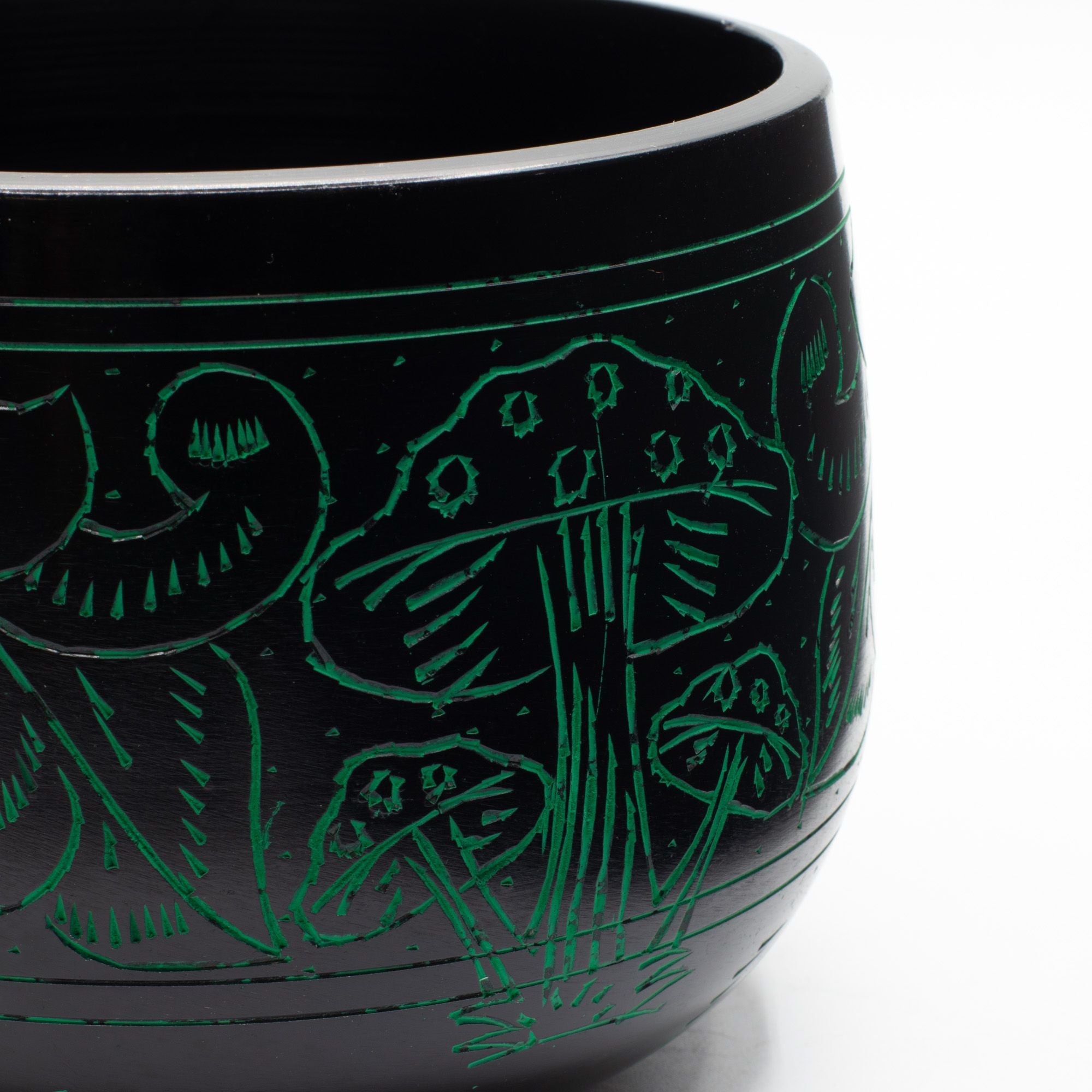 Cauldron Singing Bowl - Magic Mushroom - Green (15cm)