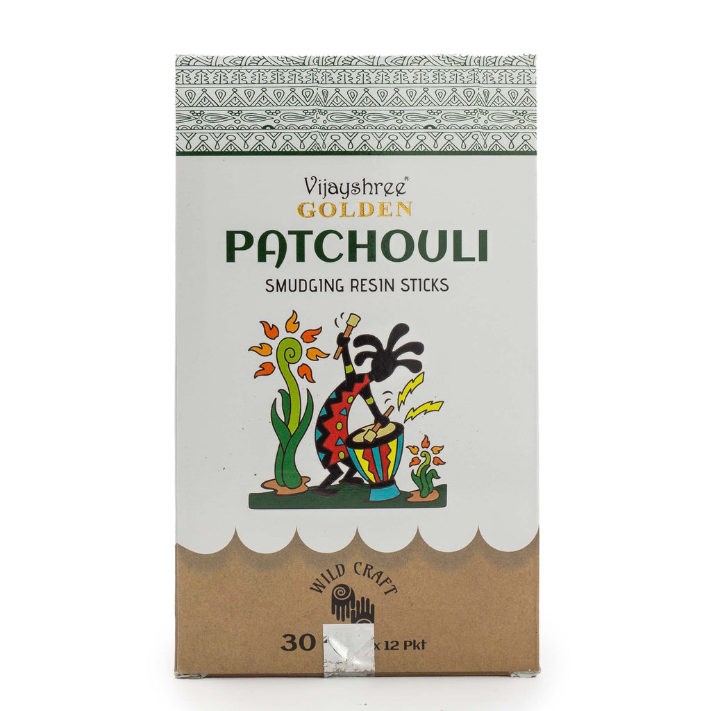 Golden Patchouli Smudging Resin Sticks – 30g