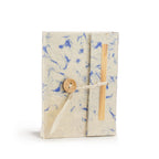 Lokta Mixed Blue Cotton Notebook – Mini (12x8cm) – 40 Leaves