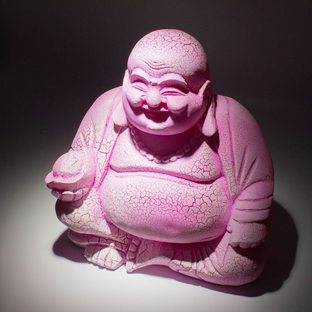 Laughing Buddha Lamp Dragonfruit - Round Stand