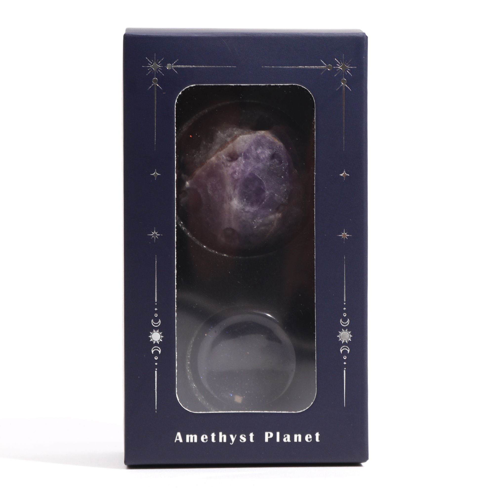 Ametyst Planet on a Sola Goldstone Stand (JUPITER)