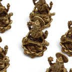 Brass Miniature Gods - Sarswati (22gms)  - 34mm