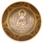 Pure Brass Etched Buddha - Set of 4 - Approx 3.85kg