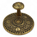 Mushroom Plate  - Brass Effect - Incense Holder