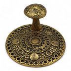 Mushroom Plate  - Brass Effect - Incense Holder