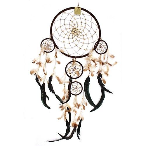 Bali Dreamcatchers - Large Round - Cream/Coffee/Choc