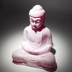 Meditation Buddha Lamp Cherry Crackle - Oval Stand
