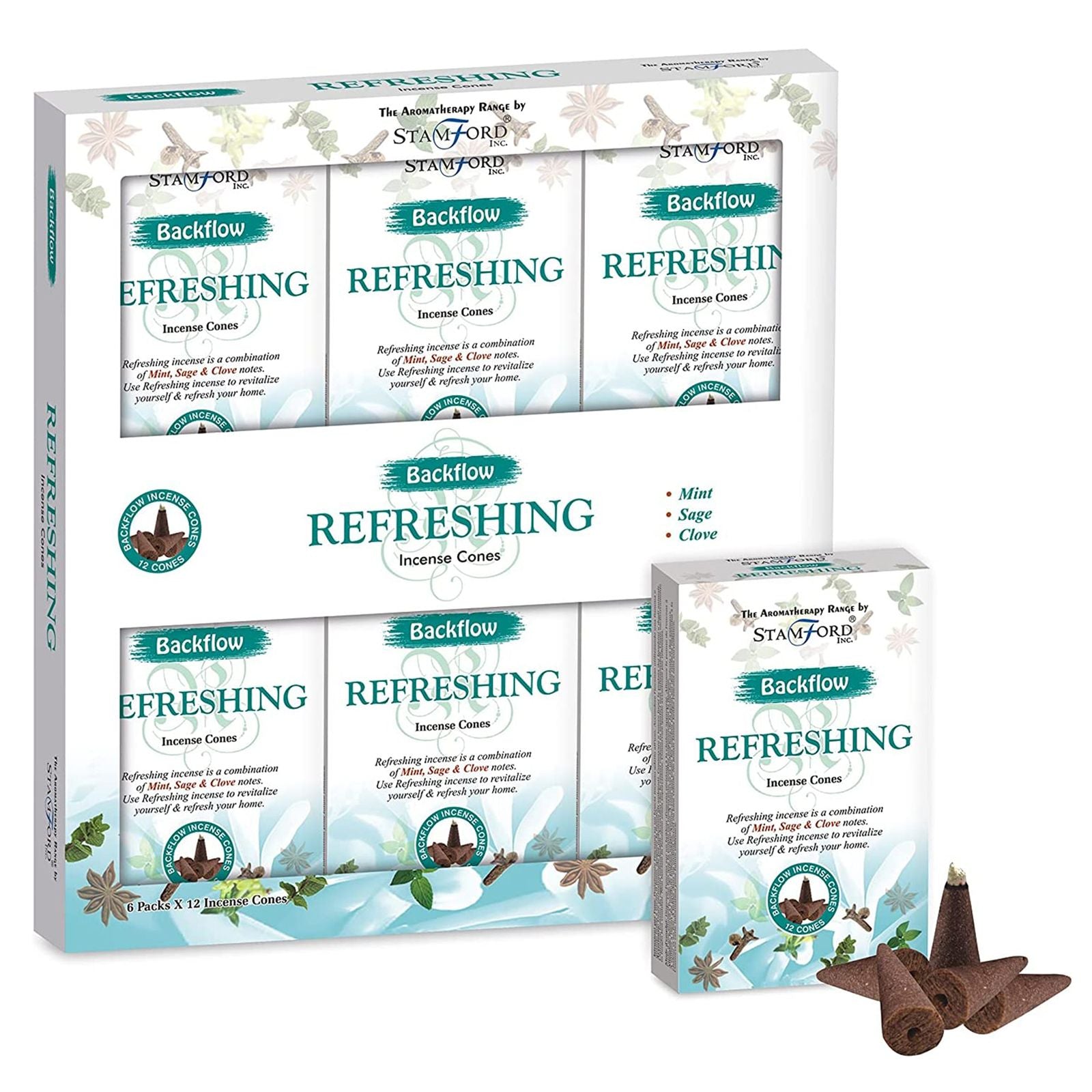 Aromatherapy Backflow Cones - Refreshing
