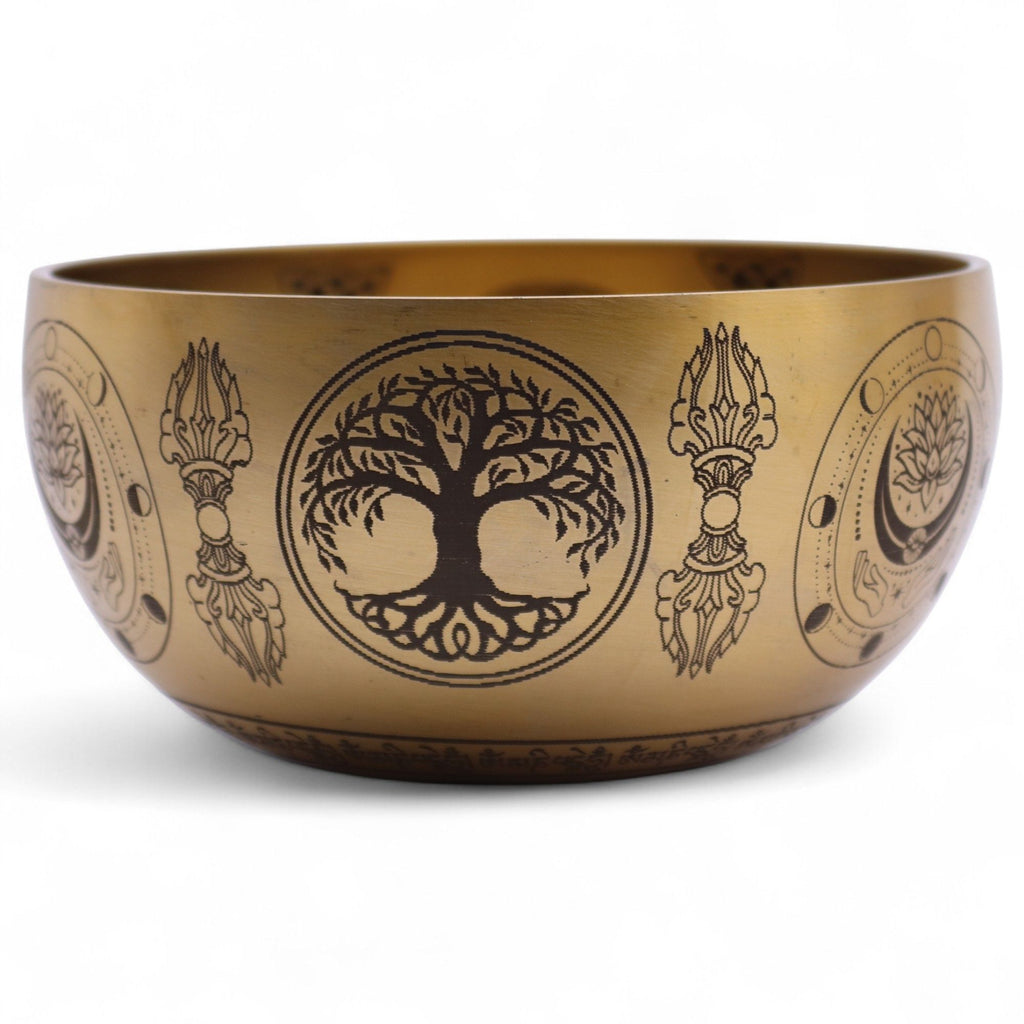 Pure Brass Etched Buddha - Set of 4 - Approx 3.85kg