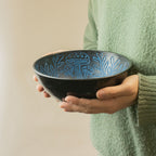 Aluminum Singing Bowl - Magic Mushroom - Blue (20cm)