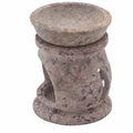 Small Soapstone Oil Burner 8cm - Three Moon Pentagon