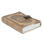 Leather Blue Mandala Notebook (7x5")