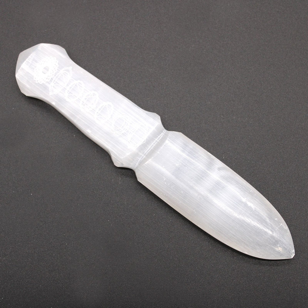Selenite Ritual Knife - Chakra