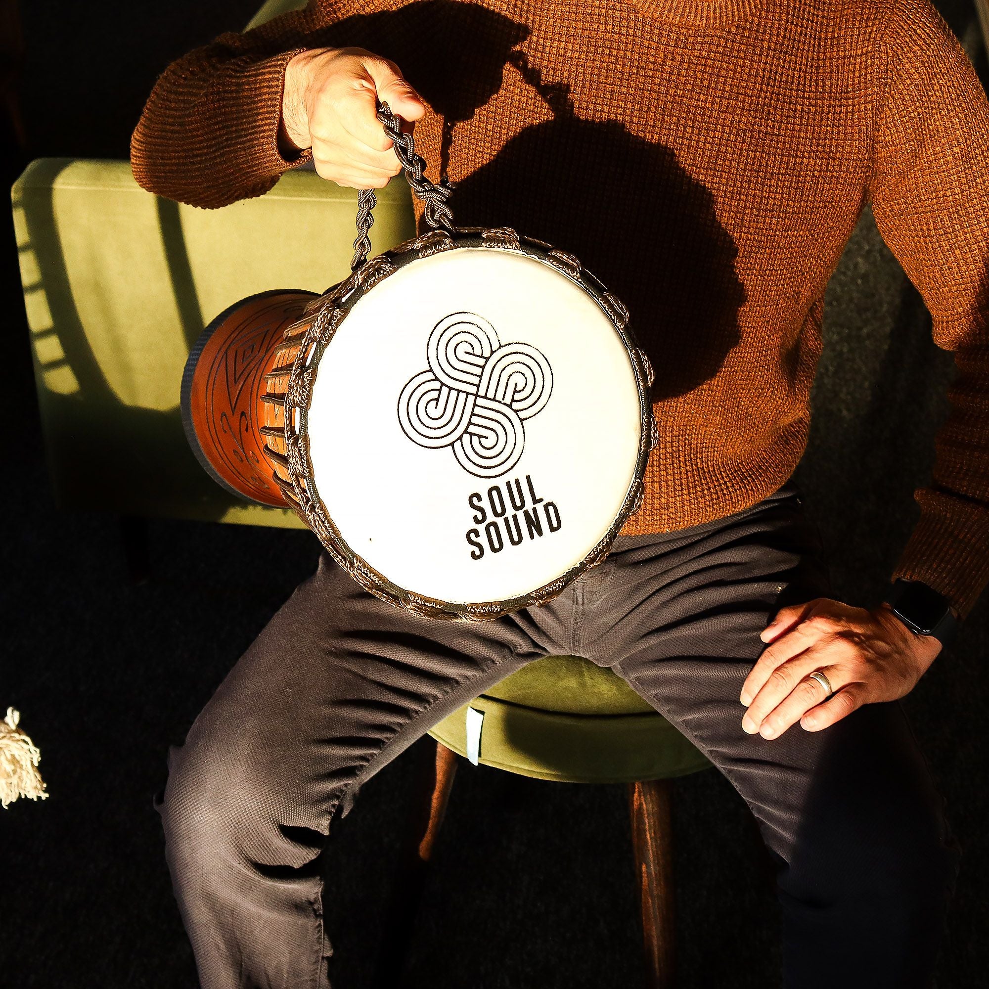 Large Pro Djembe Drum - Soul Sound (low) - 50cm (22cm Dia)