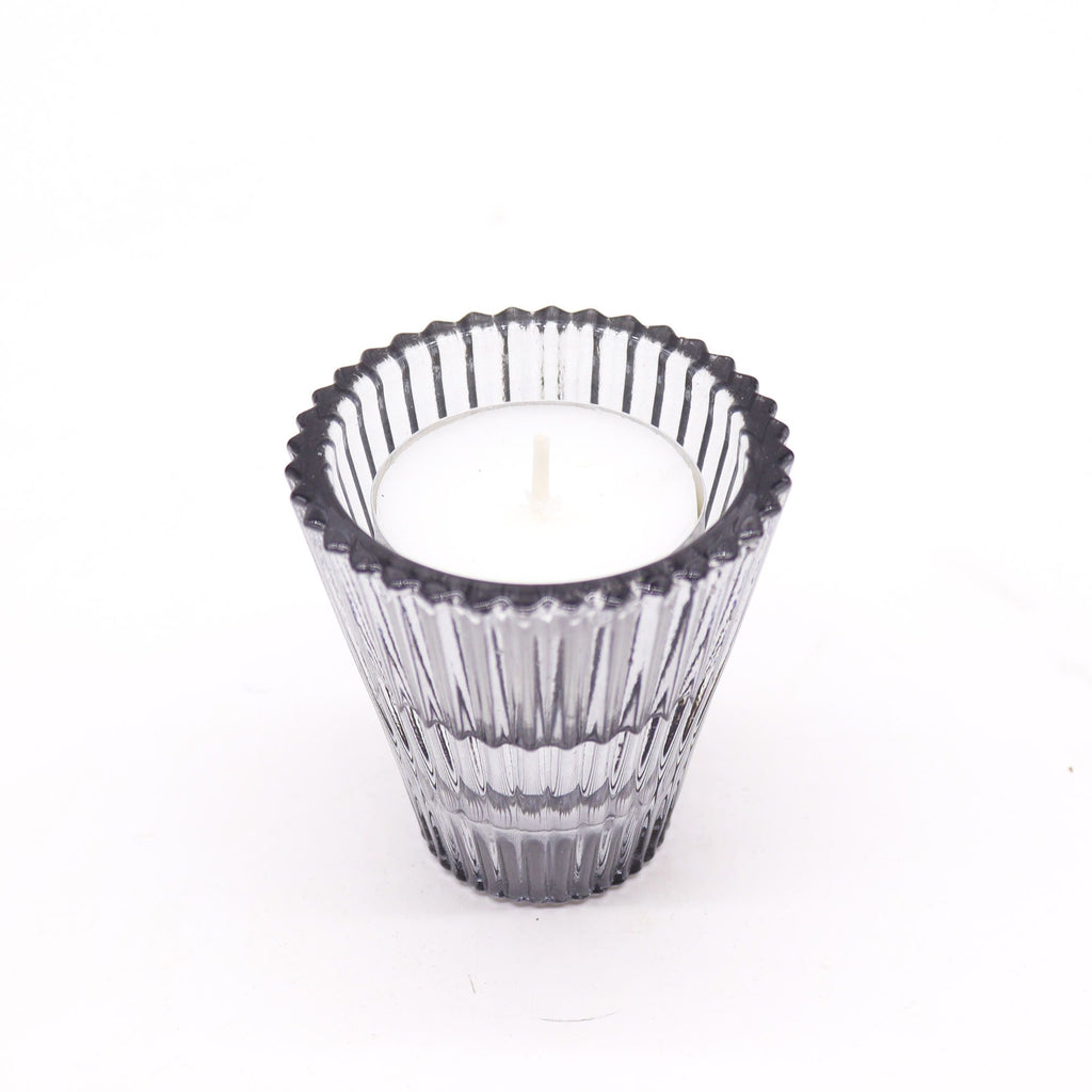 Flip Dinner Candle / Tealight Holder - Midnight Grey