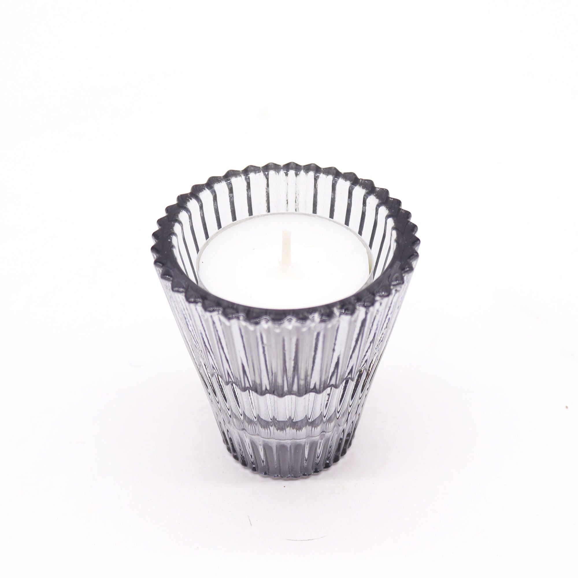 Flip Dinner Candle / Tealight Holder - Midnight Grey