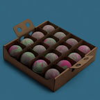 Set of 3 Fruity Rhubarb Bath Bombs