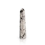 Gemstone Six Face Obelisk Point approx 17cm - Rainbow Moonstone