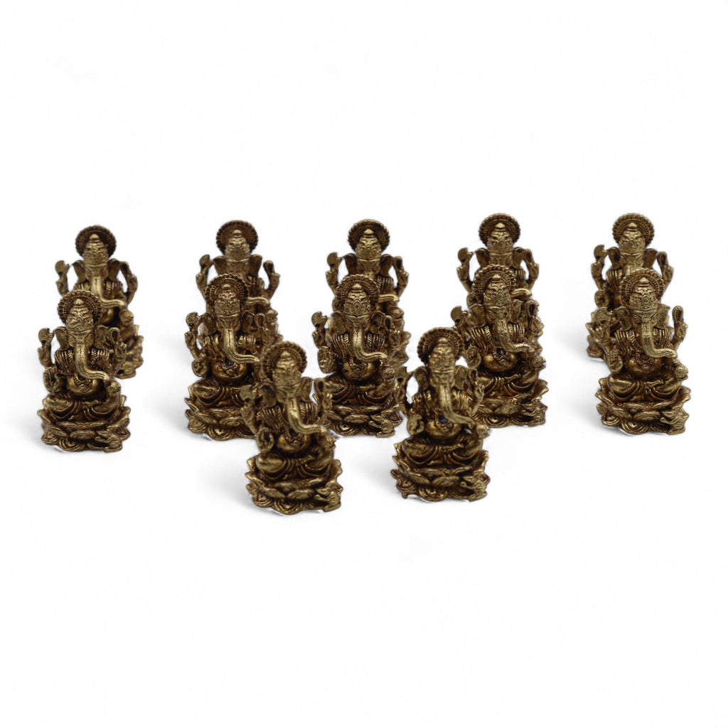 Brass Miniature Gods - Ganesha (12gms)  - 30mm