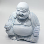 Laughing Buddha Lamp Sky Blue - Round Stand