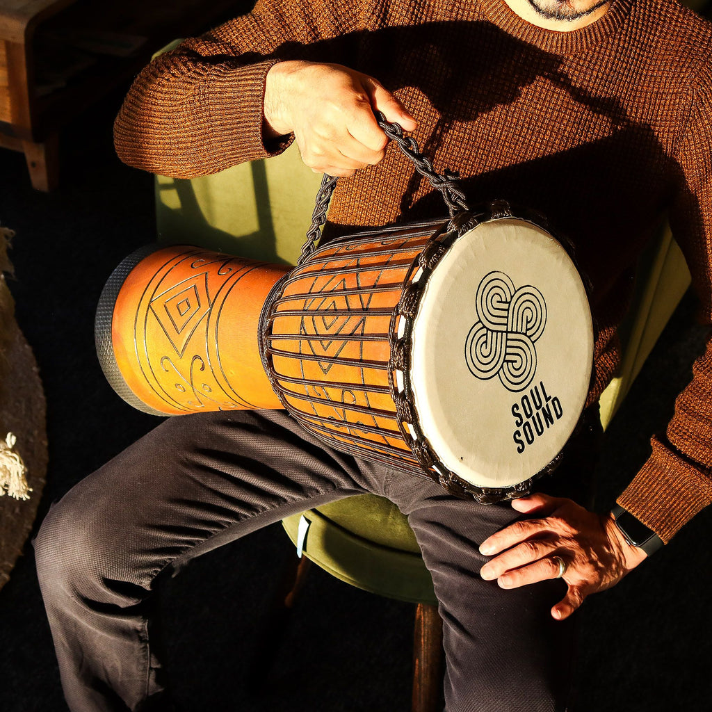 Large Pro Djembe Drum - Soul Sound (low) - 50cm (22cm Dia)