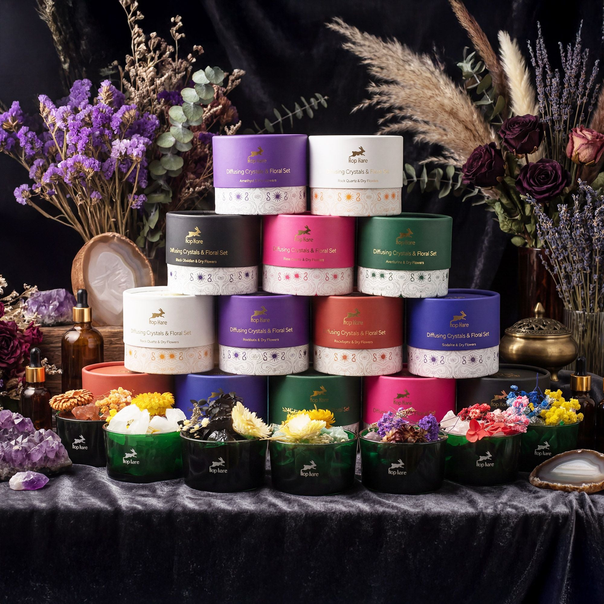 Hop Hare Diffusing Crystals & Floral Set - The Lion