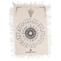 Ancient Witch Pendulum Divination Cloth - Sun Face - Natural & Black