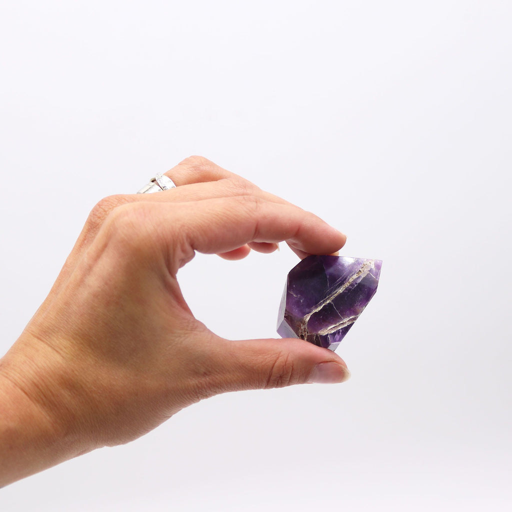 Gemstone Points approx 6cm (0.5KG) - African Amethyst (approx 8 pieces)