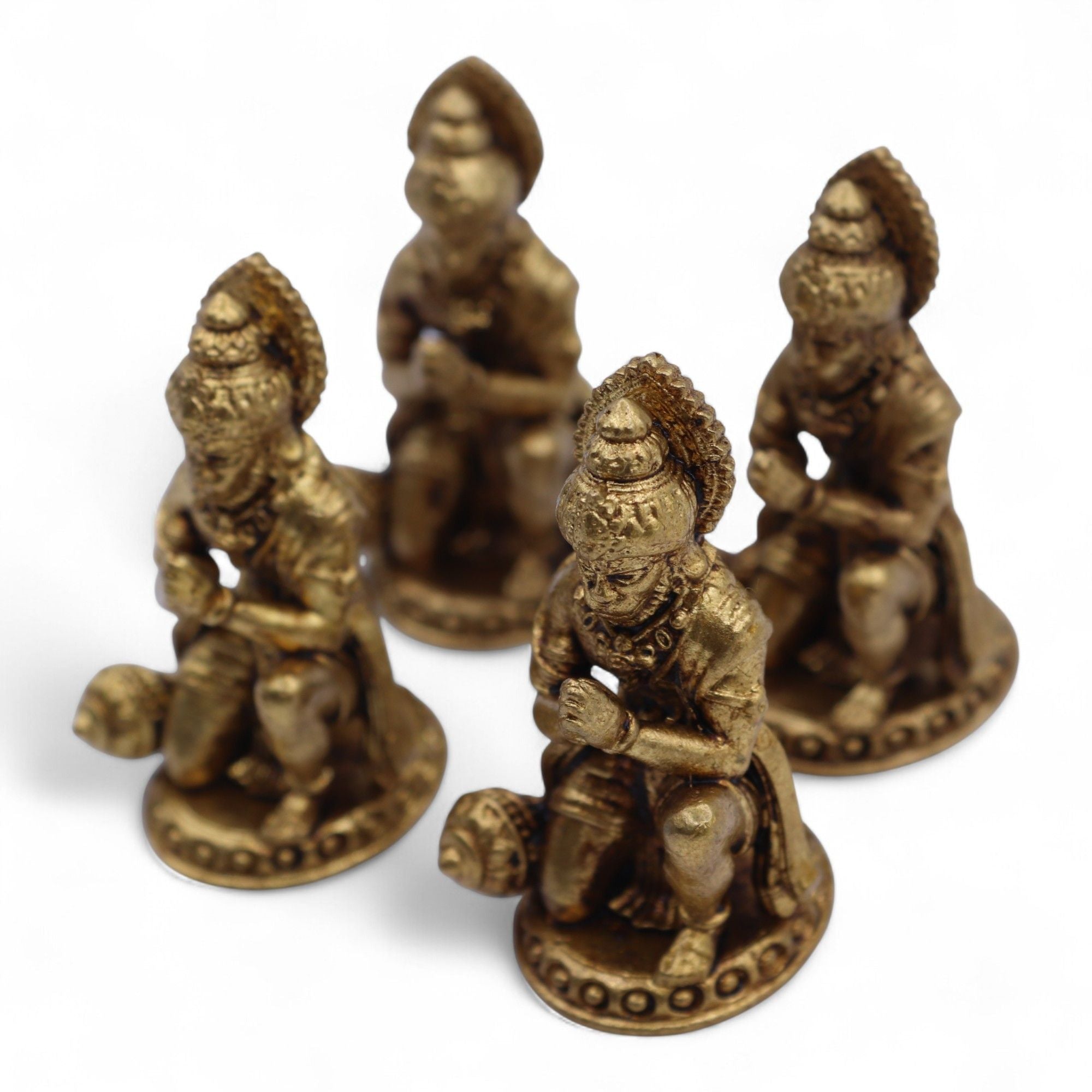 Brass Miniature Gods - Hanuman (30gms)  - 36mm