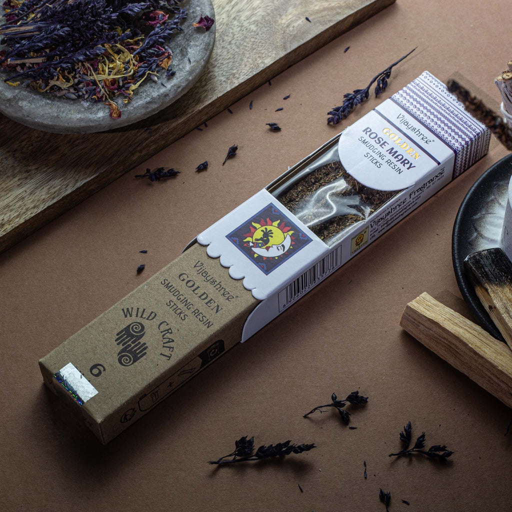 Golden Rose Mary Smudging Resin Sticks - 30g