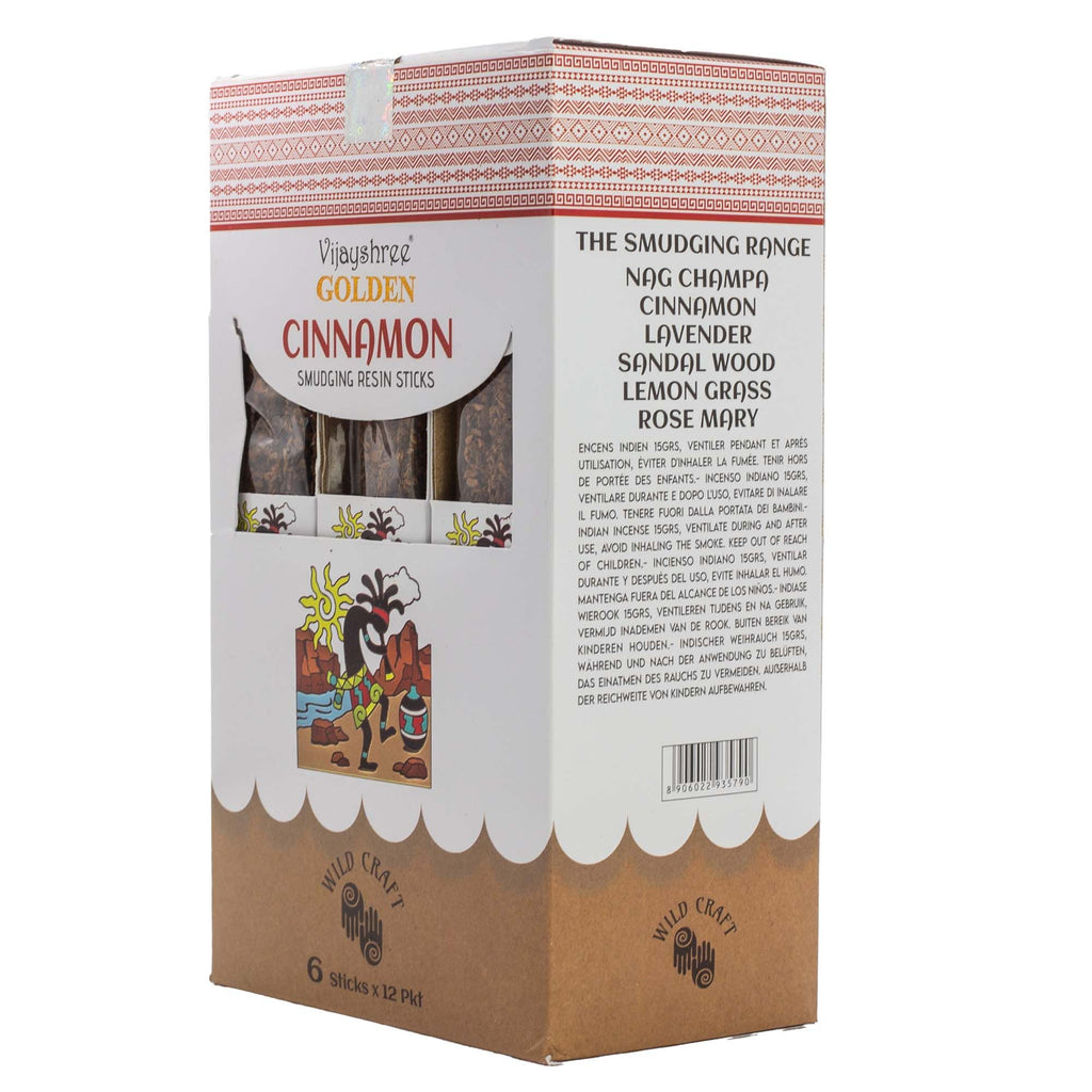 Golden Cinnamon Smudging Resin Sticks - 30g