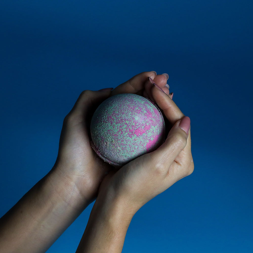 Set of 3 Fruity Rhubarb Bath Bombs