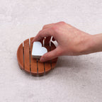 Classic Mahogany Soap Dish - Round